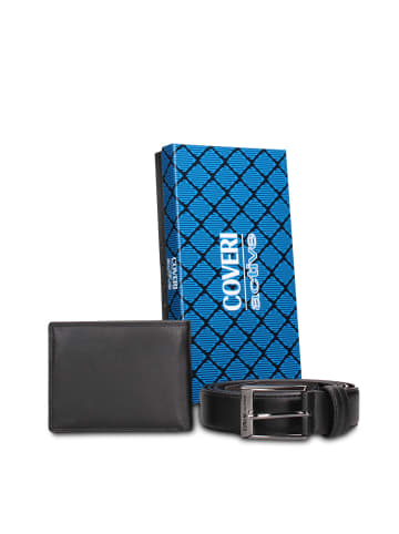 Enrico Coveri Geldbörsen- und Gürtel-Set in BLACK