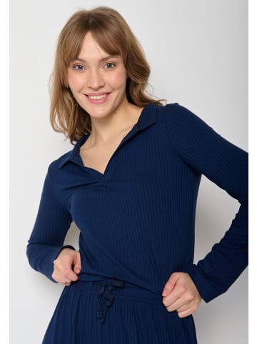 GreenBomb Longsleeve Basic in Marineblau