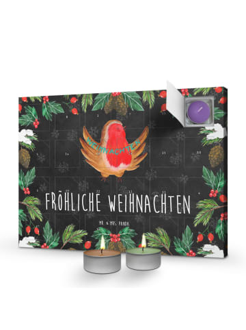 Mr. & Mrs. Panda Duftkerzen Adventskalender Rotkehlchen Weihnach... in Kreidetafel