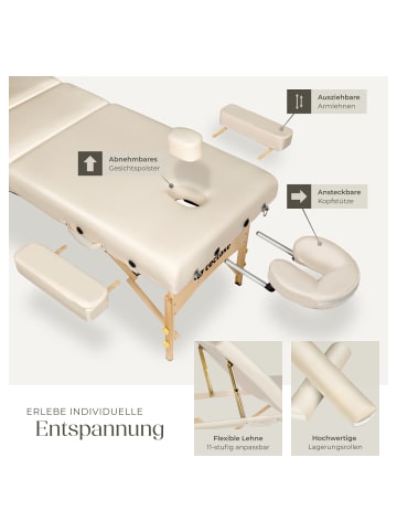 tectake 3-Zonen-Massagetisch-Set, 218 x 102 x 90 cm, Polsterung 7,5 cm