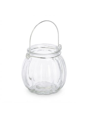 relaxdays 12x Windlicht in Transparent - (H)7,5 x Ø 8 cm