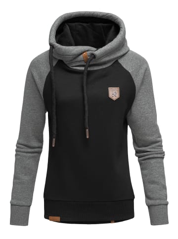 REPUBLIX Kapuzenpullover RILEY in Schwarz/Anthrazit