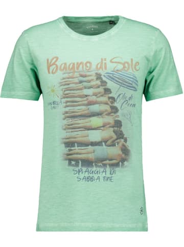 Ragman Rundhals T-Shirt für Herren in grün