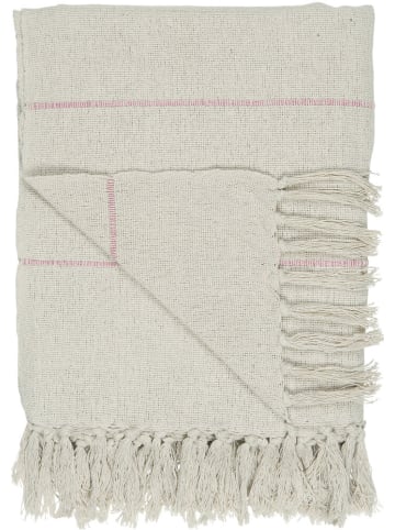 IB Laursen Plaid mit Querstreifen in creme
