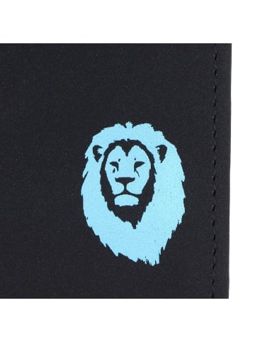 oxmox New Cryptan Geldbörse RFID Schutz 10 cm in schwarz-freedom lion cyan
