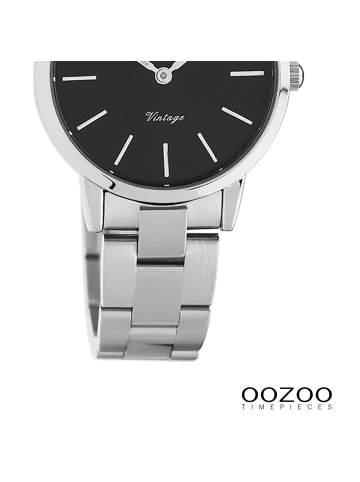 Oozoo Analog-Armbanduhr Oozoo Vintage Series silber klein (ca. 30mm)