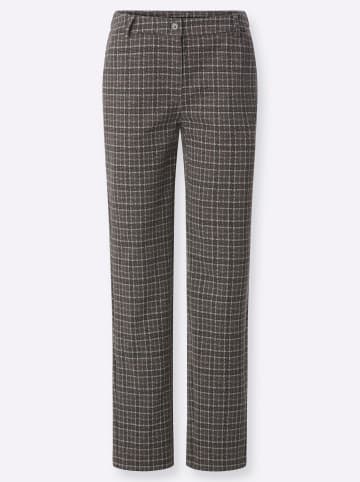 WITT WEIDEN Stoff-Hose in schoko-ecru-gemustert