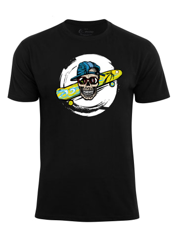 Cotton Prime® T-Shirt Summer Skull in schwarz