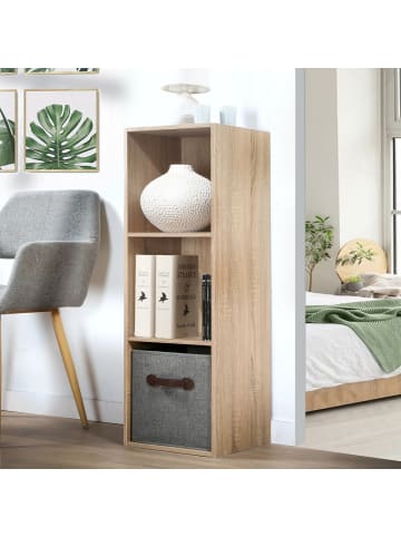 CALICOSY Regal 11904 in Helles Holz - (W) 31.7  x (H) 92.5  x (L) 29.5  cm