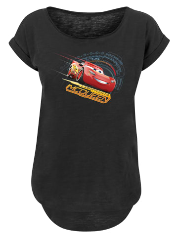 F4NT4STIC Long Cut T-Shirt Long Cut T-Shirt Disney Cars Lightning McQueen in schwarz