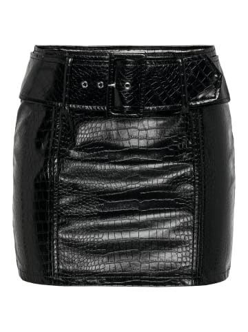 ONLY Kunstlederrock in Black