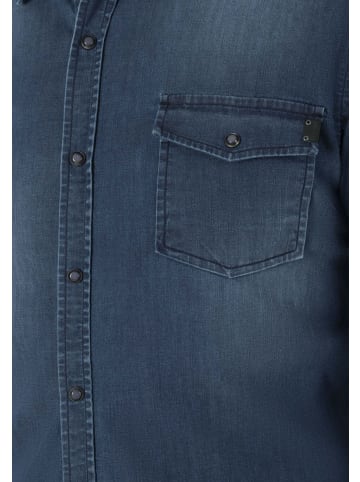 Timezone Hemd STRETCH DENIM in Blau