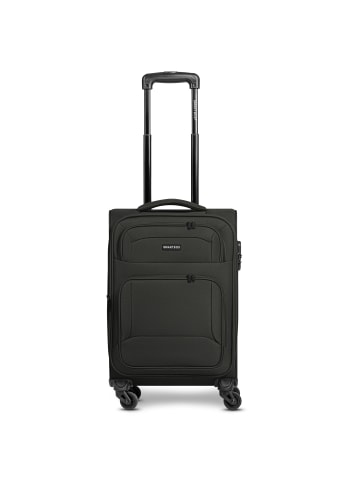 Smartbox Edition 04 4 Rollen Kabinentrolley 55 cm mit Dehnfalte in black