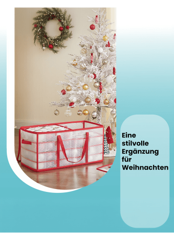 SONGMICS Aufbewahrungsbox Tyla in Rot - (B)34 x (H)33 x (T)64.5 cm
