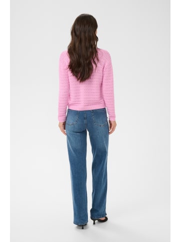 Kaffe Strickpullover KAmetta Baggy fit in Pink Frosting
