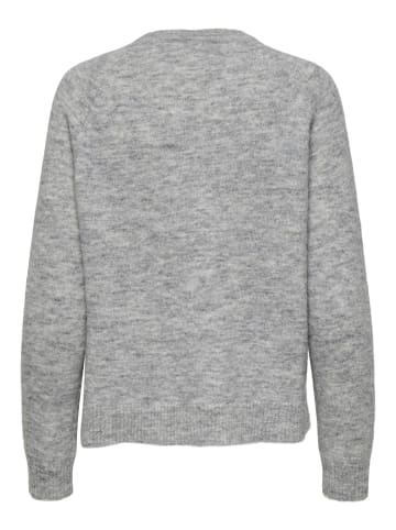 ONLY Strickjacke in Light Grey Melange