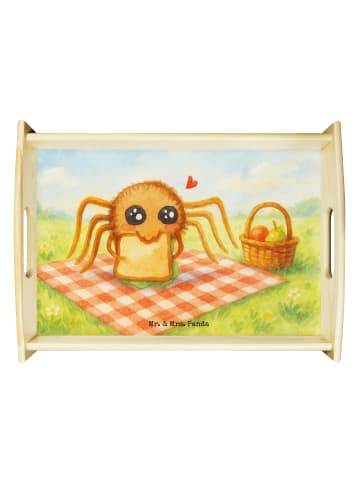 Mr. & Mrs. Panda Holztablett Spinne Agathe Sandwich Design ohne ... in Weiß