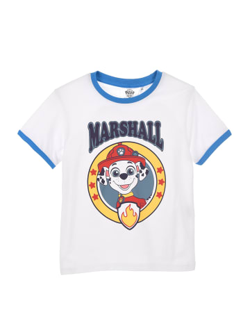 Paw Patrol T-Shirt kurzarm Marshall in Weiß