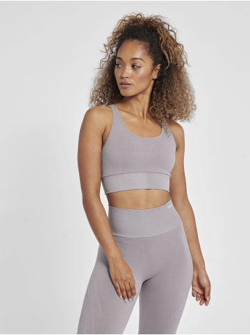 Hummel Hummel Top Hmlmt Yoga Damen Atmungsaktiv Schnelltrocknend Nahtlosen in MINIMAL GRAY