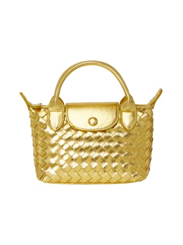 faina Women Handbag in Gold