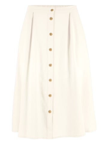 WITT WEIDEN Baumwoll-Leinen-Rock in ecru