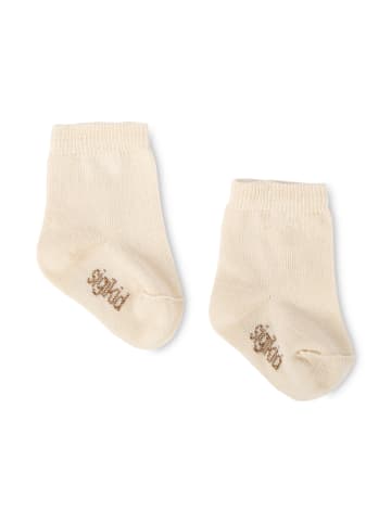 Sigikid Socken-Set 2er Classic Baby in beige/braun