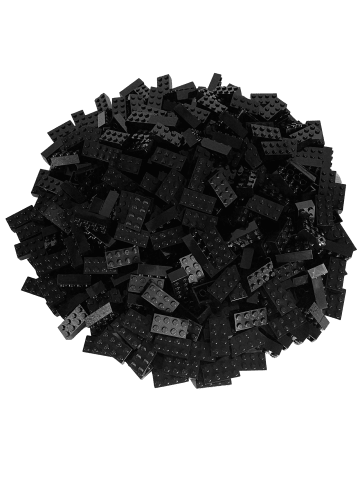 LEGO 2x4 Hochsteine 3001 250x Teile - ab 3 Jahren in black