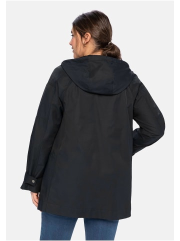 sheego Outdoorjacke in schwarz