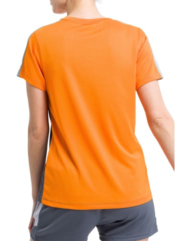 erima Squad T-Shirt in new orange/slate grey/monument grey