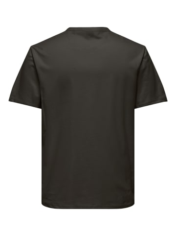 Only&Sons T-Shirt 'Smart Life' in braun