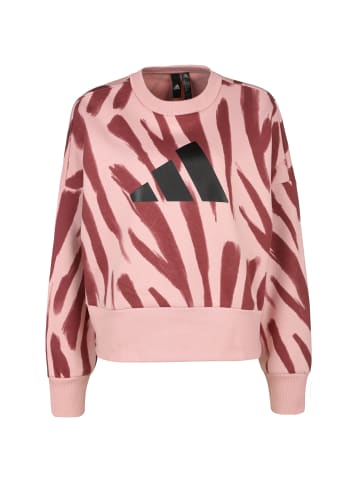 Adidas Sportswear Sweatshirt Future Icons Feel Fierce Graphic in rosa / weinrot