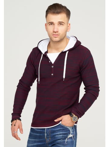 behype Kapuzensweatshirt JOSHA in Bordeaux