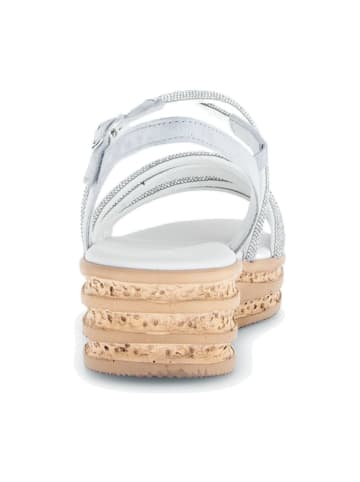 Gabor Keilsandaletten in Silber