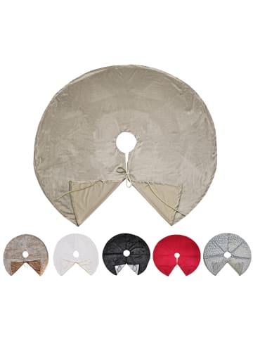 JACK Christbaumdecke Rund Ø 120cm Weihnachtsbaumdecke in Rot