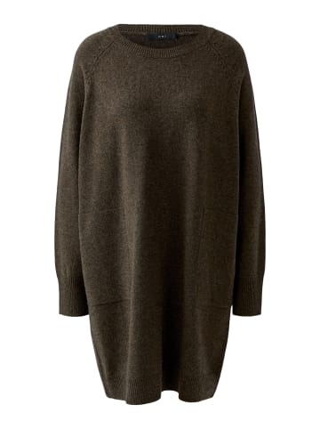 Oui Strickkleid in taupe mel