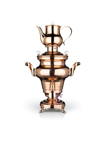 BEEM Samowar Rebecca+ 5l 1800W Edelstahl/rose mit Dispenser Pink