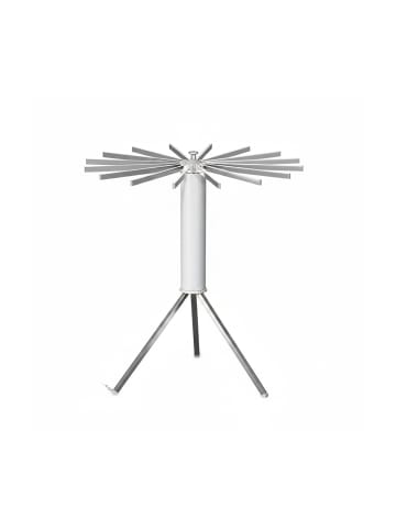 relaxdays Wäscheständer in Weiß/ Silber - (H)121 x Ø112 cm