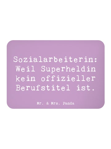 Mr. & Mrs. Panda Pinnwandmagnet Spruch Sozialarbeiterin Heldin m... in Lavendeltraum