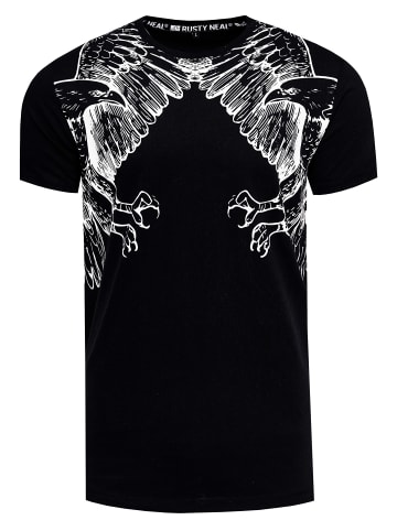 Rusty Neal T-Shirt American Egale Print in Schwarz
