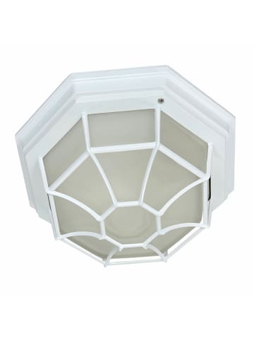 Licht-Erlebnisse Außen Deckenlampe (B)27 x (L)27 x (H)13 cm in Weiß