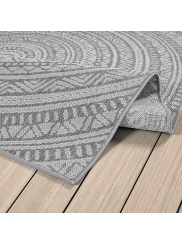 KADIMA DESIGN Flachwebteppich Orientalisch flachgewebt pflegeleicht Wohnzimmer in Anthrazit