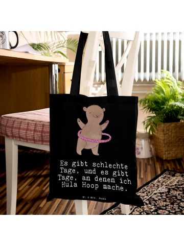 Mr. & Mrs. Panda Shopper Bär Hula Hoop mit Spruch in Schwarz