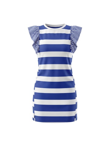 usha BLUE LABEL Women Dress in Sky Blue Stripes