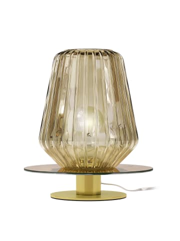 home24 Tischleuchte Turku in Bernstein