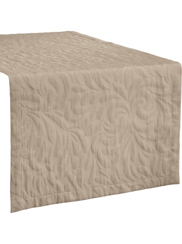 Erwin Müller Jacquard, Baumwollmischung Tischläufer Cadiz in sand