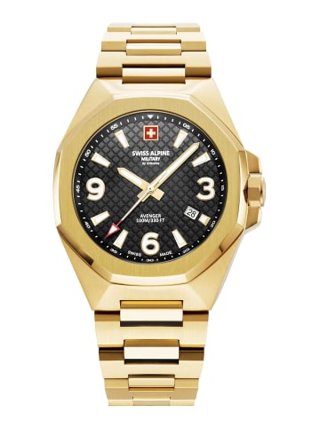 Swiss Alpine Military by Grovana Quarzuhr für Herren in gold