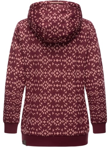 ragwear Hoodie Cinda in Wine Red