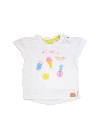 Lemon Beret Baby-Mädchen Sommer T-Shirt in Weiß