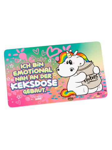 Geda Labels Frühstücksbrettchen Pummeleinhorn Keksdose in Rosa - 23,5x14,5