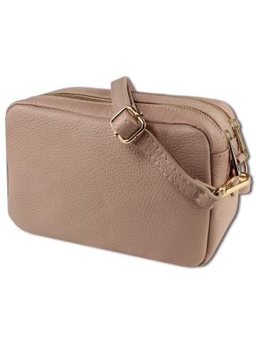 Toscanto Leder Umhängetasche Toscanto Tasche rosa ca. 22cm
